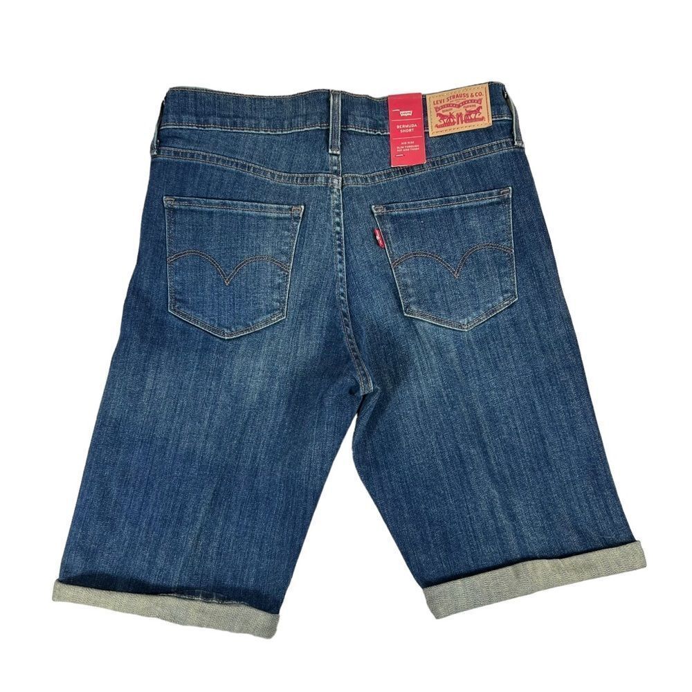 Levi’s Denim Bermuda Mid Rise Shorts